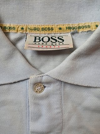 Polo Hugo Boss vintage azzurro chiaro - Taglia XL