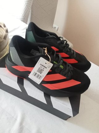 Zapatillas Adidas Adizero Evo SL Negras Naranja