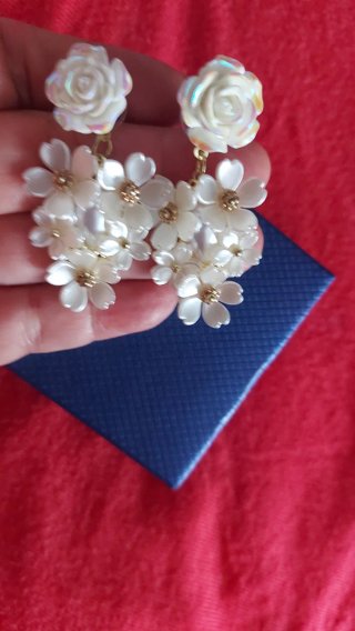 Pendientes de novia fiesta brillantes