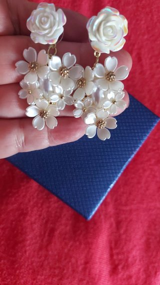 Pendientes de novia fiesta brillantes