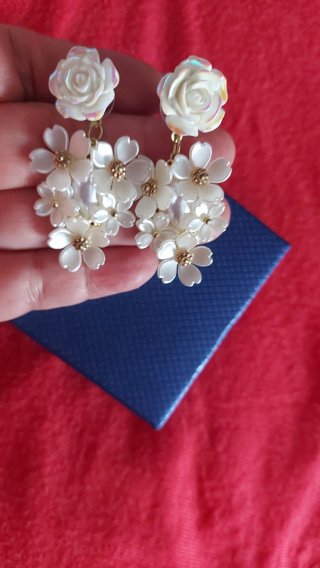 Pendientes de novia fiesta brillantes