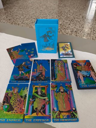 Tarot Azul Láser Nuevo Sin Uso
