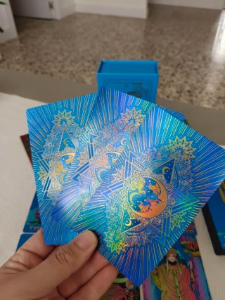 Tarot Azul Láser Nuevo Sin Uso