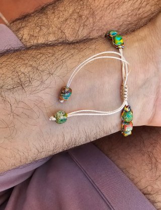 Pulsera hombre piedra natural