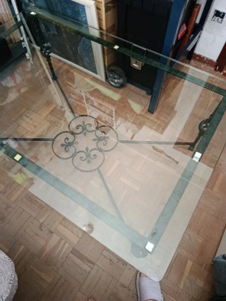 Mesa centro hierro forjado