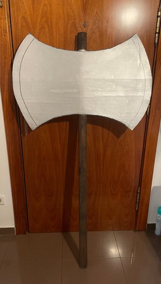 Hacha Vikinga Cartón 1.5m
