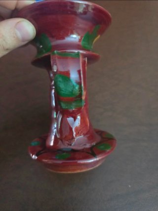 Portacandela in terracotta