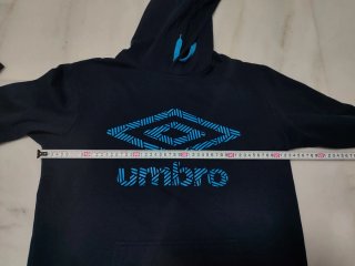 Vintage Hoodie Umbro Navy Blue L