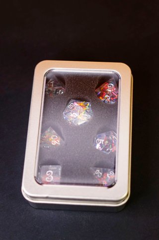 Set Dadi D&D Sharp Edge Resina • Dados Resina