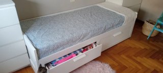 Cama nido hasta 160cm matrimonio Ikea Brimnes Blan