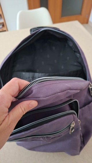 Mochila Totto Lila Purpurina