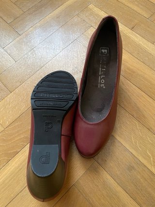 Zapatos de piel granates sin usar marca Pitillos