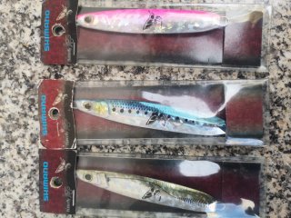 3 Shimano butterfly jigs