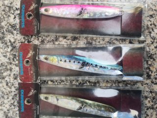 3 Shimano butterfly jigs
