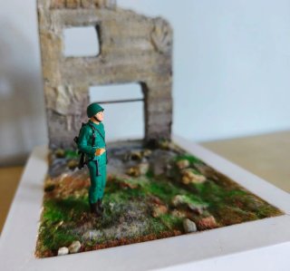 Diorama Artigianale Seconda guerra mondiale 1:25