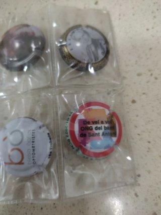 Chapas de cava de Sant antoni.