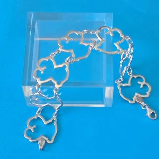 Pulsera de Plata con silueta de Oso
