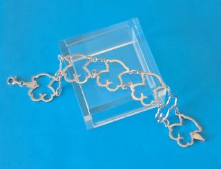 Pulsera de Plata con silueta de Oso