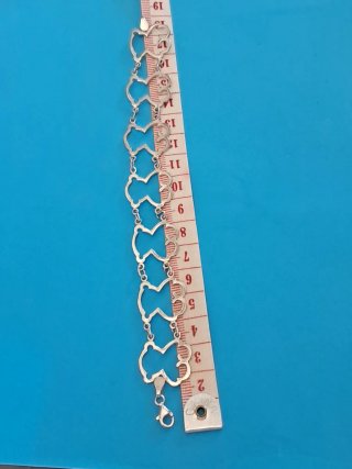 Pulsera de Plata con silueta de Oso