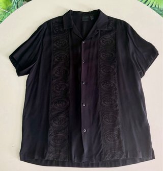Camisa ASOS S Negra Encaje