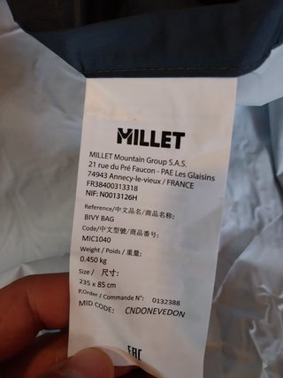 Funda vivac Millet