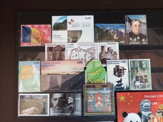 Años completos sellos Andorra Española 2018 a 2020
