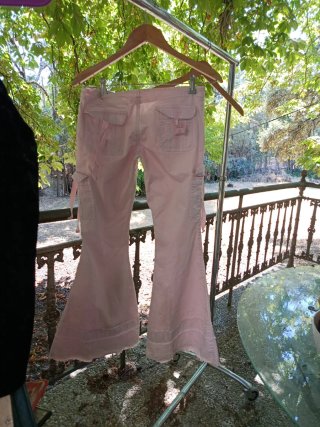 pantalones campana loft