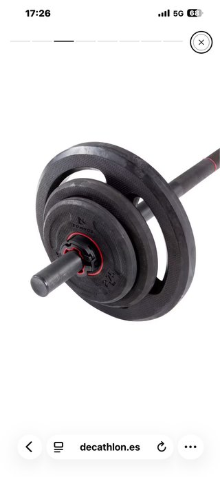Kit de barra de musculación total 20kg de peso