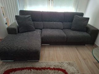 Sofá Cheslong Gris 2,70X1,75. IMPECABLE