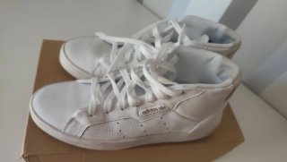 Zapatillas Adidas Sleek mid blancas