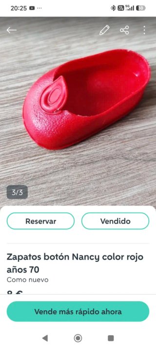 Lote: Ropa, cofre, zapatos  Nancy  70's