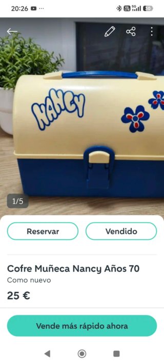 Lote: Ropa, cofre, zapatos  Nancy  70's