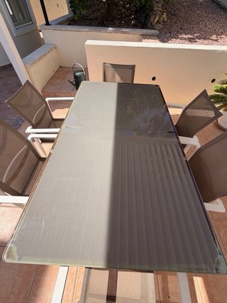 Conjunto jardin mesa y sillas