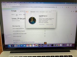 Apple MacbookPro 15’ 2014 mid 16gb ram 256gb disco