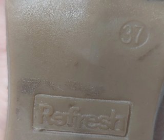 Botines Refresh Camel Tacon