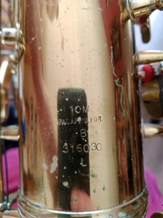 Saxo tenor Conn 10M, año 45-46
