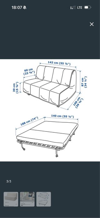 Sofá cama ikea