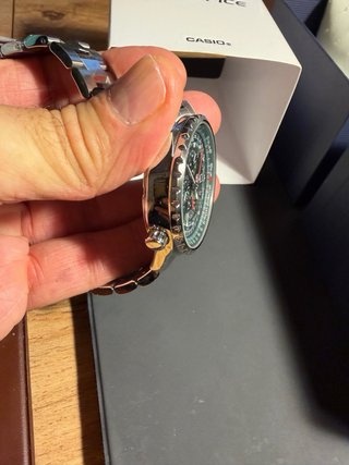Casio Edifice EF-527D Verde Cronógrafo Acero Inoxi