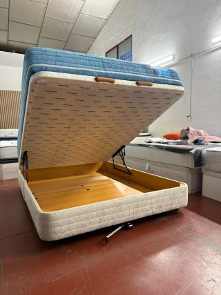 CANAPE TAPIZADO +COLCHÓN BEDLAND VISCO 150x200