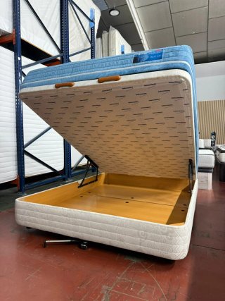 CANAPE TAPIZADO +COLCHÓN BEDLAND VISCO 150x200