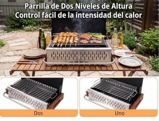 Barbacoa portátil carbón
