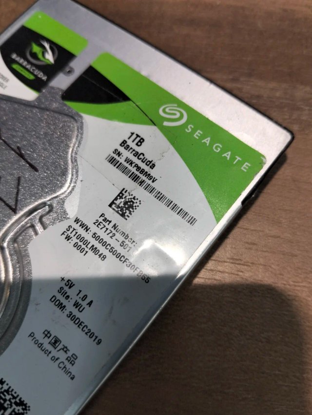 HDD 1TB 2,5" Seagate BarraCuda 5400RPM SATA