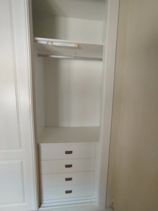 Armario empotrado 170×60×245 CV correderas blanco