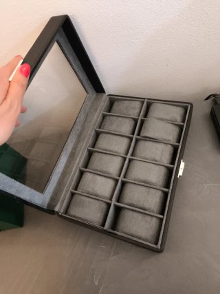 Scatola porta orologi 12 posti