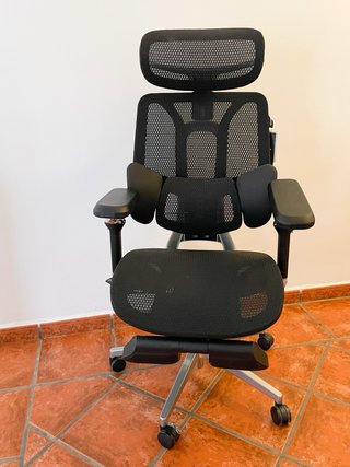 Silla Oficina Ergonómica Negra y Gris 2026