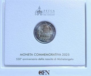 2 euros conmemorativos Vaticano 2025
