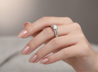 Anillo Nuevo de Plata 925 con baño en rodio