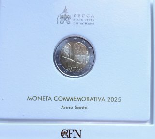 2 Euros conmemorativos Vaticano 2025
