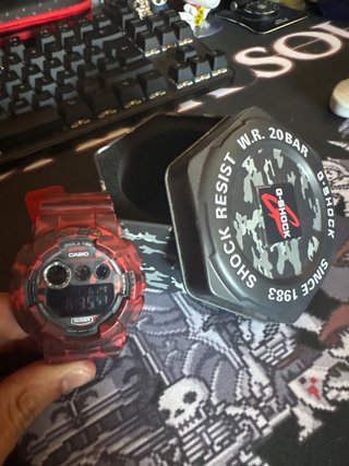 Reloj g-shock militar rojo