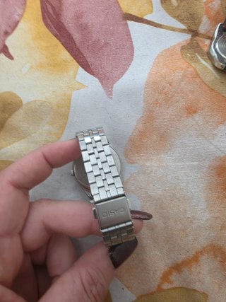 Reloj Casio Acero Inoxidable Pantalla Turquesa
